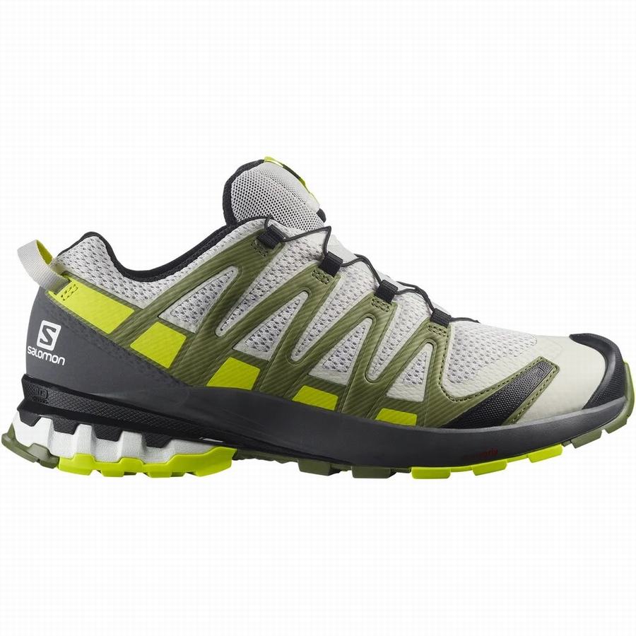 Salomon Xa Pro 3d V8 Trailschoenen Heren Wit/Olijfgroen (UKB1535BC)